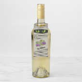 Mummy Eyes Halloween Green ID685 Flessenhanger (Op fles)