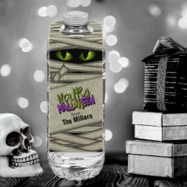 Mummy Eyes Halloween Green ID685 Flessenhanger