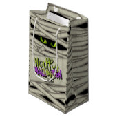Mummy Eyes Halloween Green ID685 Klein Cadeauzakje (Voorkant Gekanteld)