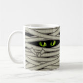 Mummy Eyes Halloween Green ID685 Koffiemok (Links)