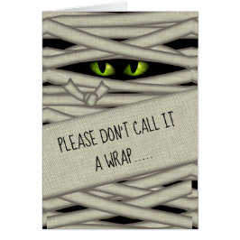 Mummy Eyes Halloween Noem het een Wrap Green ID685