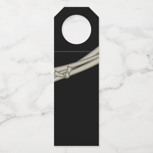 Mummy Eyes Halloween Oranje ID685 Flessenhanger (Achterkant)