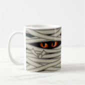 Mummy Eyes Halloween Oranje ID685 Koffiemok (Links)