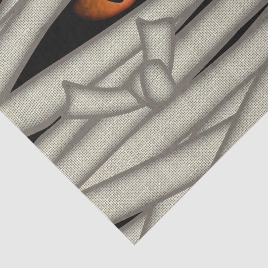 Mummy Eyes Halloween Oranje ID685 Tissuepapier (Detail)
