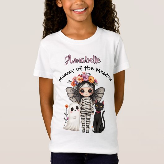 Mummy Fairy T-shirt, Schattige Ghost T-shirt, T-shirt (Voorkant)