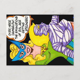 Mummy Girl & Dameselfy - De Mysterie Meisjes Briefkaart
