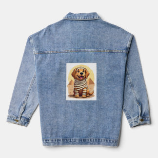 Mummy Golden Retriever Denim Jacket