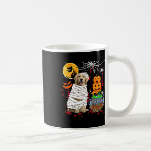 Mummy Golden Retriever Dog Halloween Dog Scary Pum Koffiemok