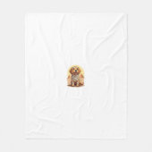 Mummy Golden Retriever Fleece Deken (Voorkant)