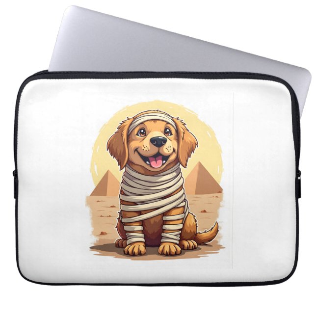 Mummy Golden Retriever Laptop Sleeve (Voorkant)