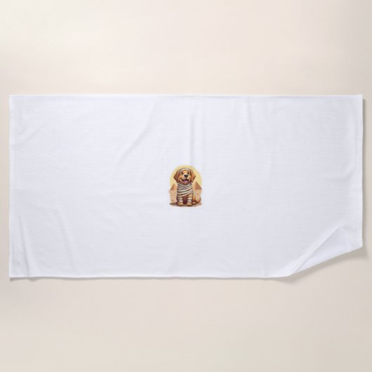 Mummy Golden Retriever Strandlaken (Voorkant)