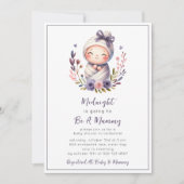 Mummy Halloween Baby shower Invitation Kaart (Voorkant)