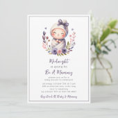 Mummy Halloween Baby shower Invitation Kaart (Staand voorkant)