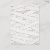 Mummy Halloween Baby shower Luier Raffle Informatiekaartje (Achterkant)