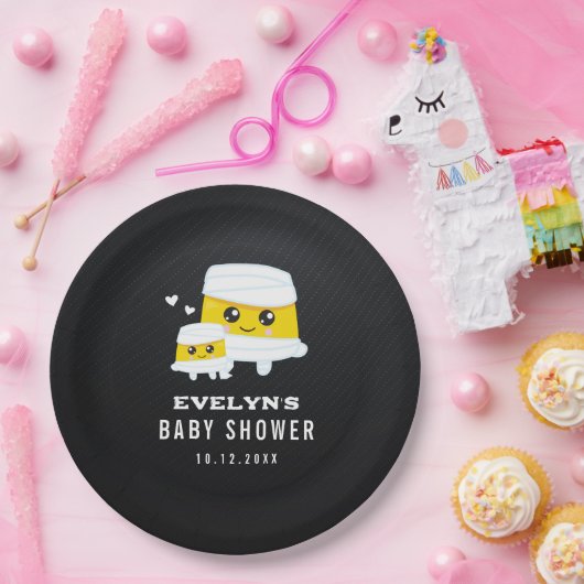 Mummy Halloween Baby shower Papieren Bordje (Feest)