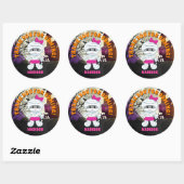 Mummy Halloween Dank u Stickers gepersonaliseerd (Vel)