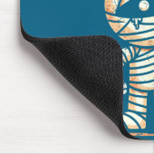 Mummy Halloween I Need Coffee Funny Sarcastic Caff Muismat (Hoek)