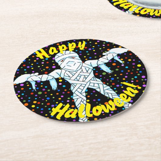 Mummy Halloween Onderzetters (Gebogen)