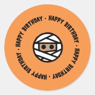Mummy Halloween Verjaardag Stickers