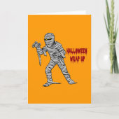 Mummy Halloween Wrap Kaart (Voorkant)
