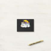 Mummy heks siberiaanse husky dog | Halloween gift Post-it® Notes (Op bureau)