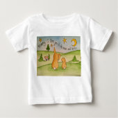 Mummy, ik hou van je naar de maan en achter T-shir (Voorkant)