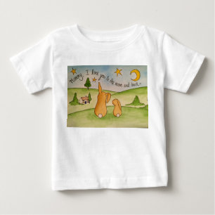 Mummy, ik hou van je naar de maan en achter T-shir