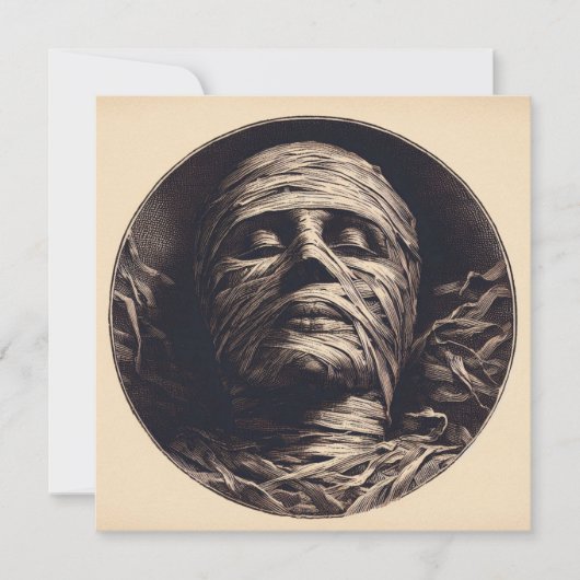 Mummy  Illustratie Kaart (Voorkant)