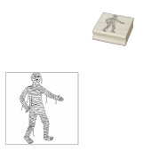 Mummy illustration art stamp rubberstempel (Gestempeld)