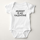 Mummy is mijn valentijn | Baby Kind Boy Girl | Lie Romper (Voorkant)