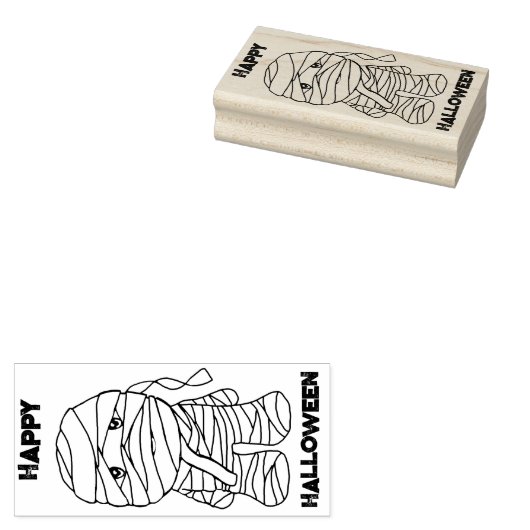 Mummy KiniArt Rubber Stamp Rubberstempel (Gestempeld)