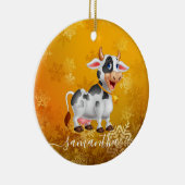 Mummy Koe Geel keramisch Ornament (Rechts)