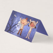 Mummy kostuum leuke cartoon kinder klaslokaal kaart (Voorkant)