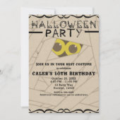 Mummy Kraft Papier Kijk Halloween Kostuum Feest Kaart (Voorkant)