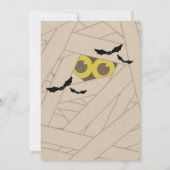 Mummy Kraft Papier Kijk Halloween Kostuum Feest Kaart (Achterkant)
