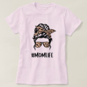 Mummy leopard t-shirt to wear with your children (Design voorkant)