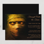 Mummy Madness | Halloween kostuum party uitnodigin Kaart (Voorkant / Achterkant)