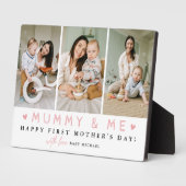 'Mummy & Me' 1e Moederdag 3 x foto-collage Fotoplaat (Zijkant)
