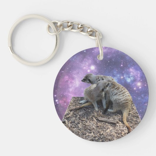 Mummy Meerkat en Pup, Sleutelhanger (Voorkant)