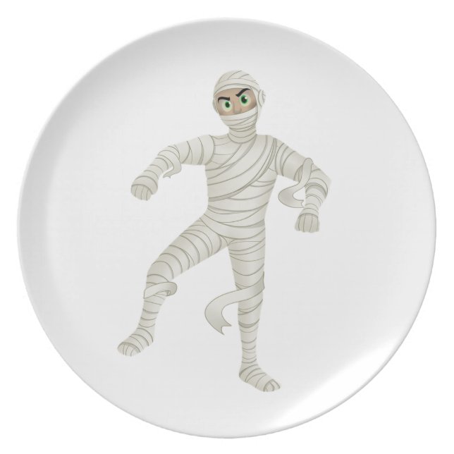 Mummy met Green Eyes Melamine+bord (Voorkant)