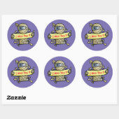 Mummy Miss You Round Sticker personaliseren (Vel)