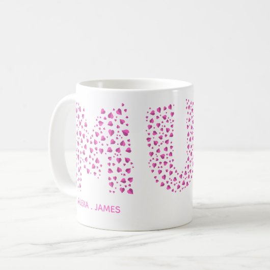 Mummy Modern Kinder naam Mum Koffiemok (Voorkant links)