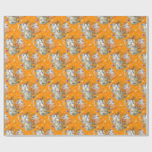 Mummy Mok Halloween Cadeaupapier (Vlak)