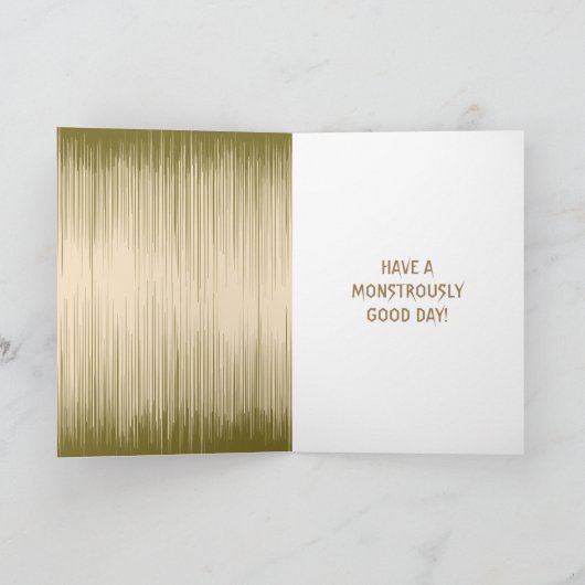 Mummy Monster Aangepaste Zombie verjaardag Kaart (Binnen)