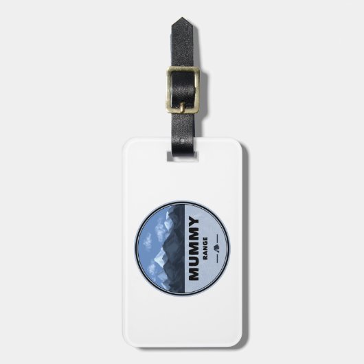 Mummy Mountain Range Colorado Camping Bagagelabel (Voorkant verticaal)