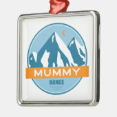 Mummy Mountain Range Colorado Metalen Ornament (Links)