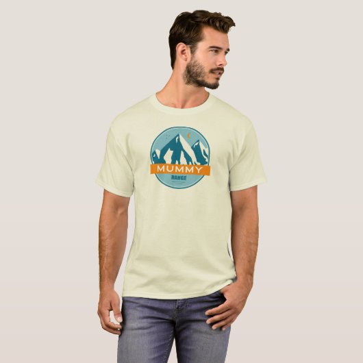 Mummy Mountain Range Colorado T-shirt (Voorkant volledig)