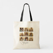 Mummy multi foto crème hart elegant stijlvol tote bag (Achterkant)