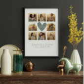 Mummy multi foto hartwijze groen citaat elegant canvas afdruk