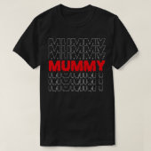 Mummy nieuwe ouders Halloween kostuum voor Mo T-shirt (Design voorkant)